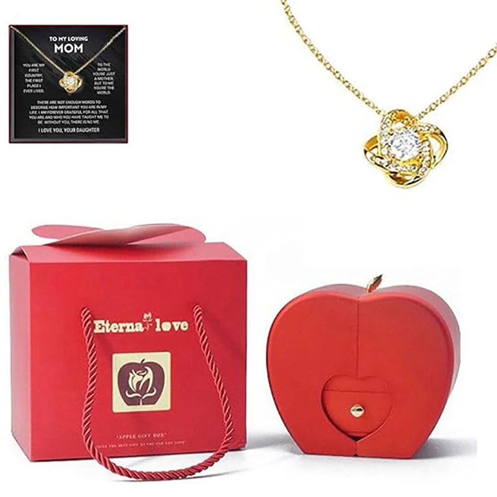 Eternal Apple Rose Jewelry Box